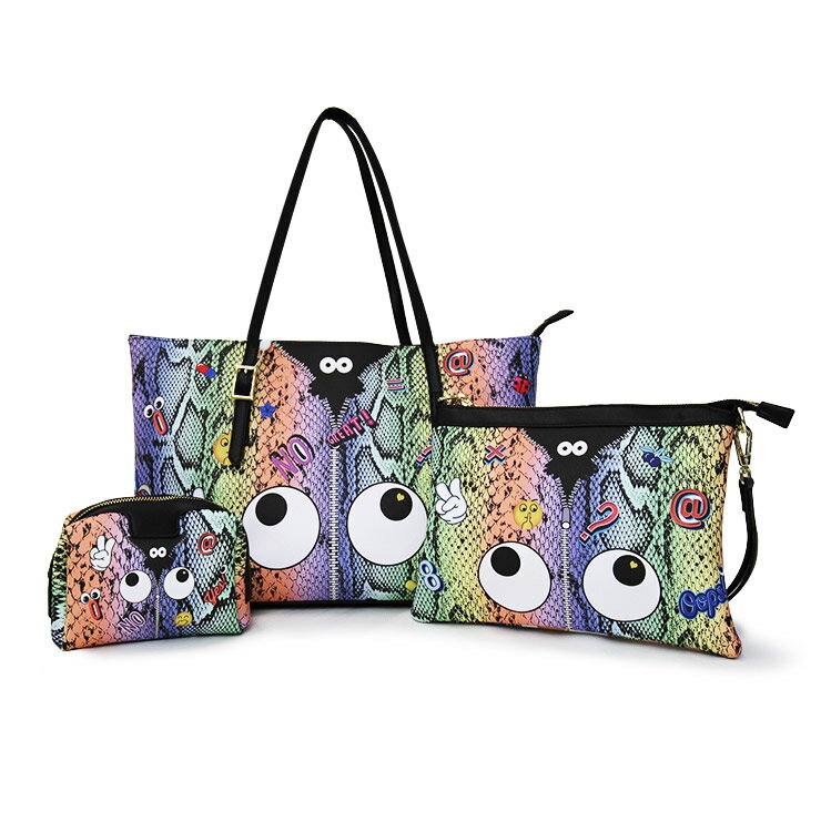 EYE THEME バッグセット　ボストンバッグ　新品　ハンドバッグ　新品 FASHION BAG PLAZA らみー｜Eye Theme/(W)クリアアイテーマビッグ
