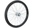 オオシマ 26×2 1/2 ノーパンクタイヤ付リムセット 組付