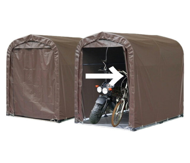 南榮工業 SH-2 SB サイクルハウス 2台用 SB（カーテン式） 3