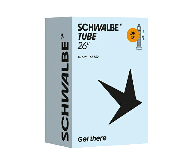 SCHWALBE シュワルベ 13DV_BOX 自転車用チューブ 26×1.50/2.40 EV40mm BOX個装