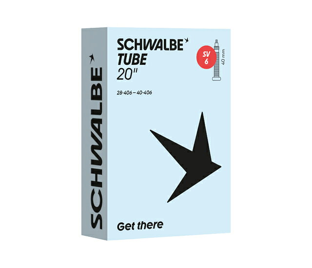 SCHWALBE シュワルベ 自転車用チューブ SV6 20×1.10/1.50（406） FV40mm BOX個装