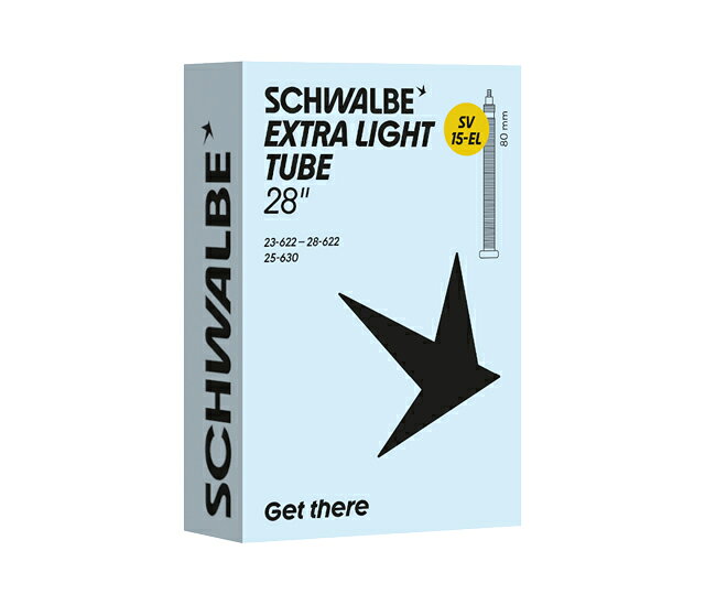 SCHWALBE シュワルベ 自転車用チューブ SV15EL-XXL 700×23/28C FV80mm BOX個装
