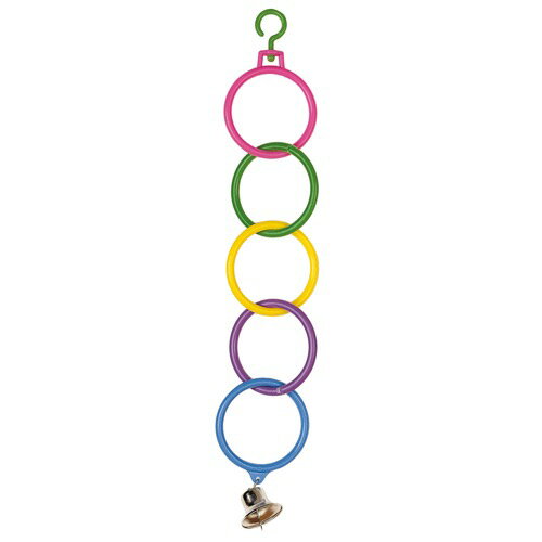 □イタリア ferplast社製 PA 4270 【ファープラスト 鳥 おもちゃ バードトイ 簡単取り付け 鈴付き 吊り下げ式 小鳥 中型鳥】