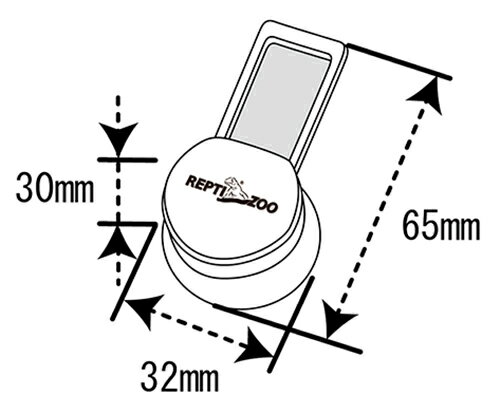 PALMY　EXPRESSの●【REPTIZOO】RZ 3面設置デジタル温湿度計 BK　レプティズー【爬虫類　両生類　温度　湿度　三晃商会、サンコー、SANKO】｜アングル3