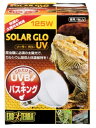 ●【エキゾテラ】ソーラーグローUV 125w EXOTERRA 【爬虫類 両生類 照明 UVB 紫外線 日光浴 GEX ジェックス】
