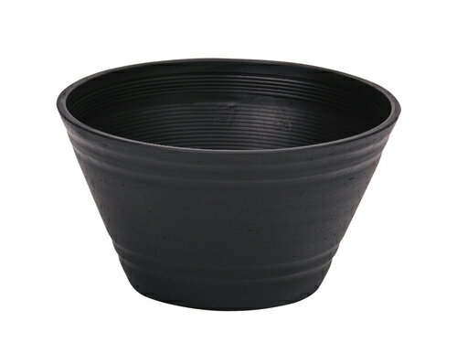 ●暮らしにメダカ円水鉢黒φ27