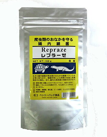 ●【ベンリーパック】爬虫類用腸内細菌レプラーゼ 100g　【サプリメント 爬虫類】