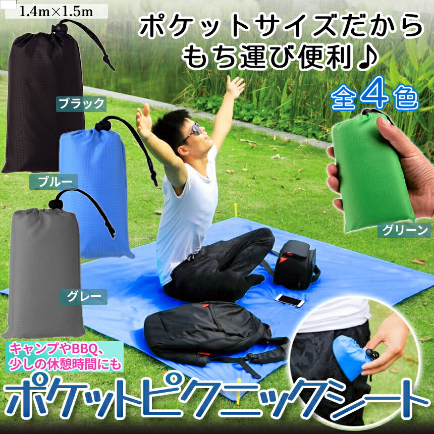 【本日終了！全品ポイント3倍】 ポケットサイズ ピクニックシート レジャーシート ...