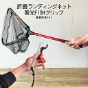 【当店限定!全品ポイント3倍】 たも網 フィッシュグリップ セット FISHグリップ 蓄光 水に浮く ワニグリップ 魚掴み タモ網 玉網 折畳み式 ランディング...