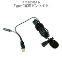 【マラソン開催!全品ポイント5倍】【1000円 ポッキリ】 ピンマイク USB TypeC タイプC イヤホン 3.5mm ジャック ステレオ 集音 マイク ピ...