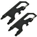 【本日終了!全品ポイント3倍】 マルチツール 2個セット DIY 7機能 レンチ ドライバー 栓抜き カラビナ DIY工具 工具 マルチ工具 便利 おしゃれ 2...