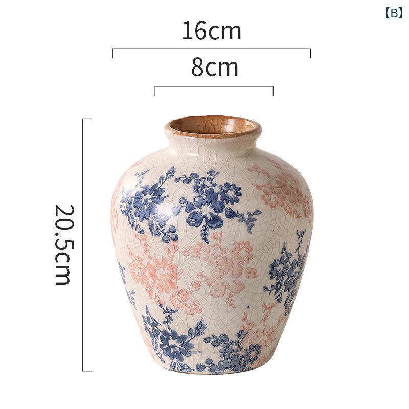 花瓶 レディース 新中式 陶器 青花染付 手描き 水栽培 パステルカラー かわいい 割れ釉 結婚祝い 記念日 palrun-10031471 パルコショップ サンプル画像3