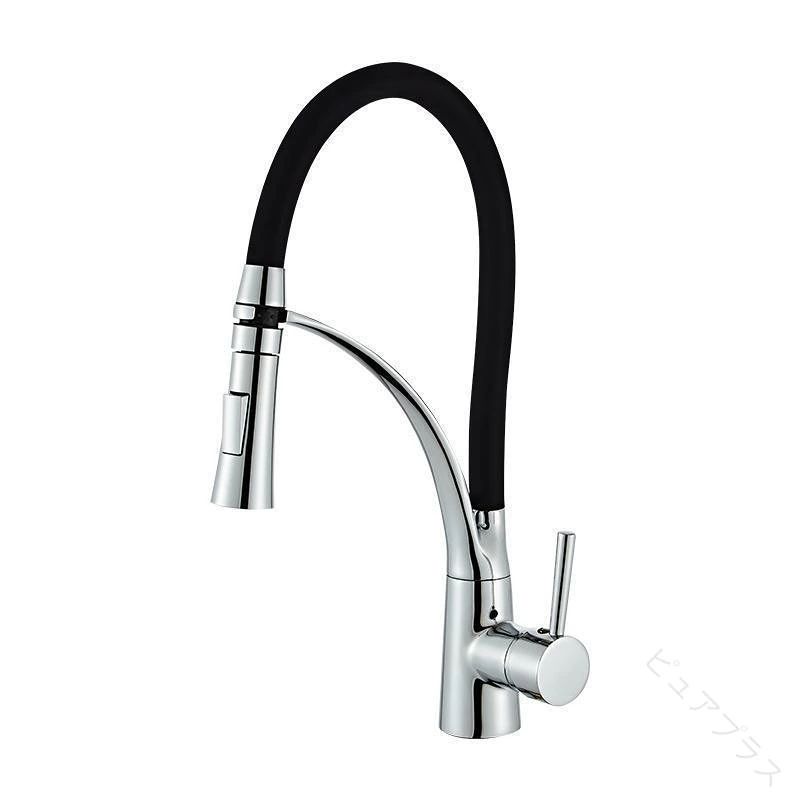 パルコショップのキッチン水栓 蛇口 交換自分で シングルレバー おしゃれ 2モート 混合水栓 台所 流し台 水栓金具 洗面台 洗面所 シャワー水栓 節水 立水栓 蛇口交換 蛇口修理 蛇口交換キット 水道蛇口｜アングル2