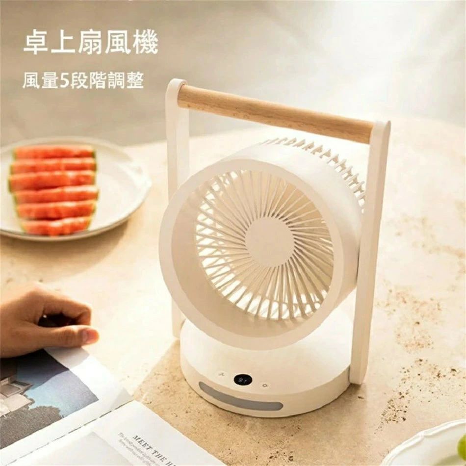 卓上扇風機 小型 折り畳み式 高さ調整可能 USB充電式 バッテリー内蔵 大風量 5段階調節 ミニ サーキュレーター 強力 キャンプ 携帯扇風