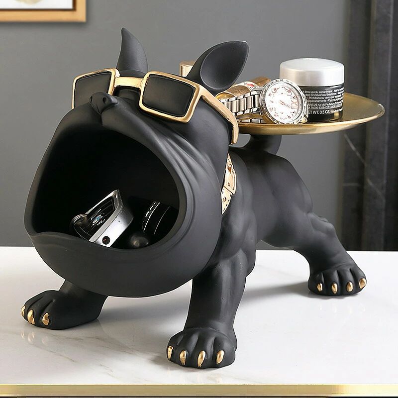 パルコショップの玄関 動物像 卓上置物 玄関収納 金属 キー収納 収納 文房具 贈り物 感謝祭 彫刻装飾 樹脂 雑貨 インテリア 小物収納 化粧品｜アングル3