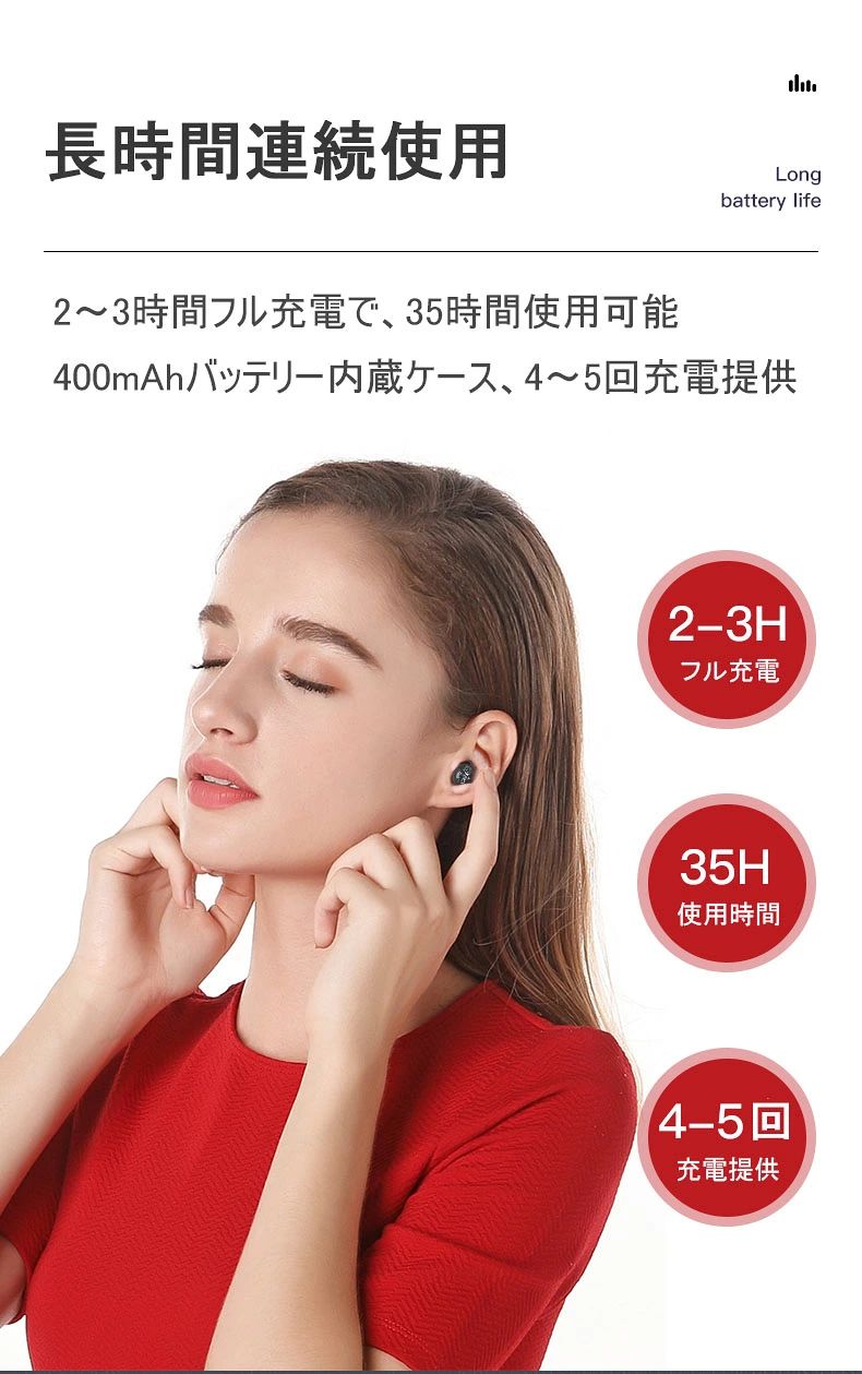 充電式 集音器 ワイヤレス 最大連続使用35時間 片耳使用可能 小型 超軽量 操作簡単...