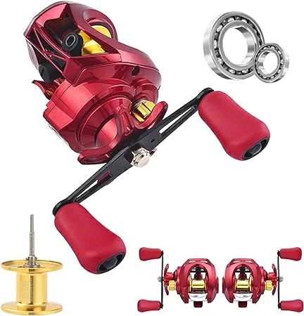 商品説明 ★商品特徴★ 【製品仕様】カラー：レッド ギア比：7.2:1 ドラグ力：10kg タイプ：左ハンドル 、右ハンドル【スプール糸巻量】 (mm/m): 0.26mm-140mm, 0.30mm-110mm, 0.28mm-120mm【マグネットブレーキ】ベイトリールは12段階調整できる磁気ブレーキシステムを搭載されて、使いやすいてす。大きな魚でも捕まえることができます。【超軽量のデザイン】ベイトリール本体重量はわずか300g、超軽量で長時間に使っても腕に負担をかけません。10kgまでのドラグシステムを搭載します。【スムーズな釣り体験】ベイトリールは高品質の金属製で、摩擦が少なく、丈夫で耐久性があり、スムーズに回転します。 ★キーワード★ 軽量性、耐久性、滑らかな操作、強力なドラッグ、ライン容量、ベアリング数、ギア比、ハンドル形状、防水性、メンテナンスの容易さ、海辺、渓流、池、池、水辺、貯水池、スピニングリール、釣り、釣り具、ホイール、海釣り、スピニングホイール、釣り、水滴? 釣り フィッシング スピニングリール 汎用リール 釣り フィッシング 青物 大型青物 カツオ マグロ ヒラマサ ブリ キャスティング 大型スピニングリール オクマ リール オクマ テソロ スズキ、?、ブリーム、鰻?、タイ、鯛、マブナ、鯒、ナマズ、鯰、ティラピア、?魚、コイ、鯉、サケ、鮭、ウナギ、鰻、アジ、鰺、キハダ、黒鮪、マグロ、鮪、カレイ、鰈、マダイ、真鯛 ★品質保証★ ◎※画像と実物では、ご使用のブラウザ、モニター解像度により多少色具合が異なって見える場合もございますが、予めご了承ください。◎※商品のサイズは採寸方法によって、若干な誤差が生じる場合はあります。ご了承ください。◎※品名/JANコード等で検索していただきご自身の判断でご購入ください。イメージ違いなどによる返品は一切お受けできません。◎※こちらの対応と商品について何かご不満がありましたら、「レビュー」を付ける前に一度ショップとご連絡してお願いいたします、ショップの誠意を持って最後まで対応させていただきます。◎※基本的には全国一律送料無料と対応させていただきますが、ご送付先は沖縄・北海道など離島の場合は2500円の送料をご請求させていただきます、ご注文後追加送料があります。◎※販売している商品は全て新品未使用です、倉庫から出荷前に商品検査必要ですので、商品箱を開封する場合もございます、予めご了承くださいいませ。◎※初期不良の場合は到着後3営業日以内にご連絡ください。◎※初期不良の場合は写真やビデオをご提供下さい、確認後無料で新品交換もしくは御返金致しますのでご連絡下さい。◎※写真やビデオをご提供出来ない場合は技術者と確認できません、返品返金対応出来ない可能性が御座います、予めご了承くださいいませ。◎※部分商品は輸入品で、包装に他の国の言語が含まれる可能性があります。注意事項：モニターの発色により、実物と異なる場合がございます。