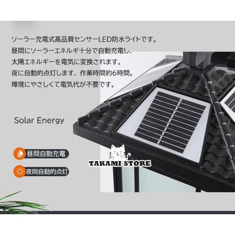 夜間自動点灯 防雨 屋外照明 ウォールライト 照明器具 壁掛け照明 ソーラーライト ...