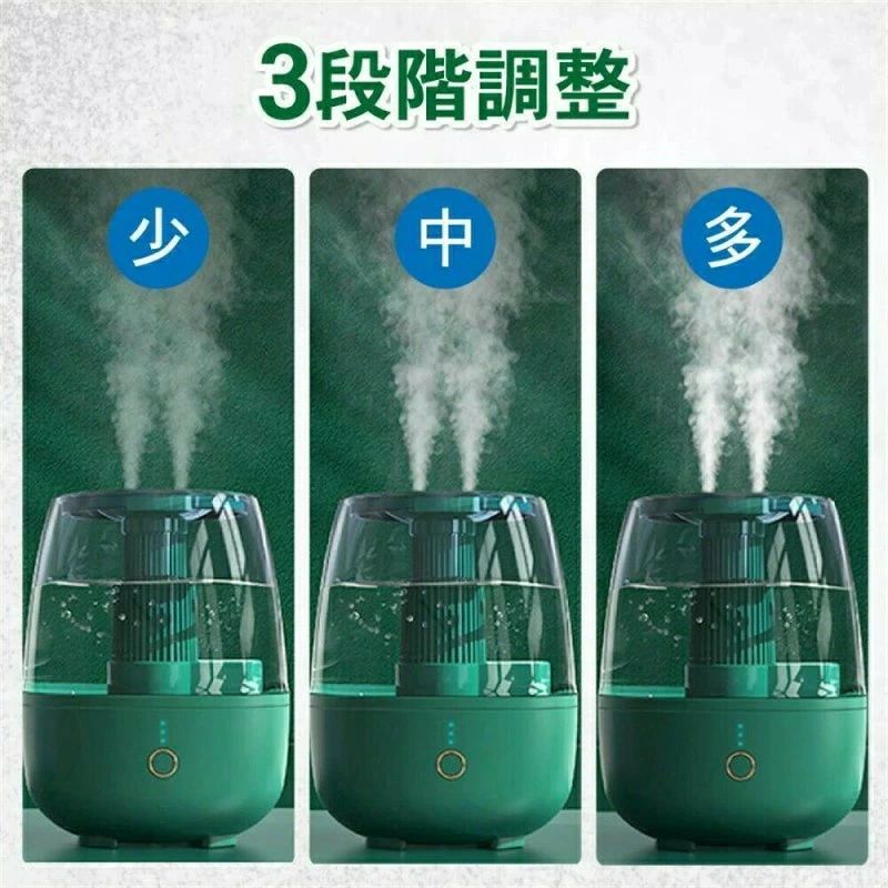 加湿器 小型 卓上 超音波式 uv除菌 アロマ対応 大容量 スチーム式 上部給水 3段階...