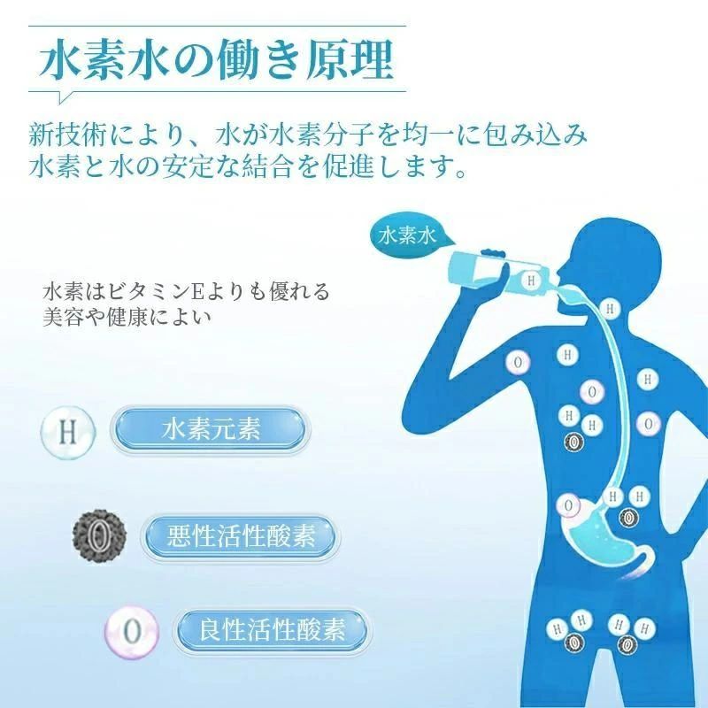 水素水 3min生成 携帯用 高濃度水素水 水素生成器 家庭用 高濃度 | 充電式 充電 水...