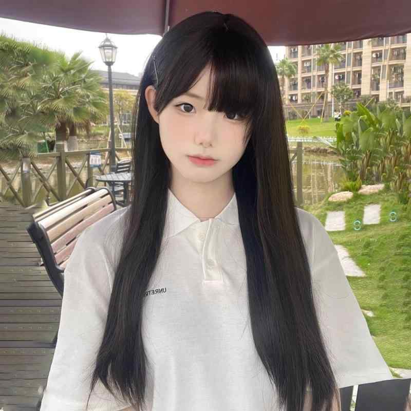 ウィッグ レディース ロング ストレート 前髪 黒髪 ロリータ かわいい 小顔効果 フルウィッグウィッグ レディース ロング ストレート 前髪 黒髪 ロリータ かわいい 小顔効果 フルウィッグ
