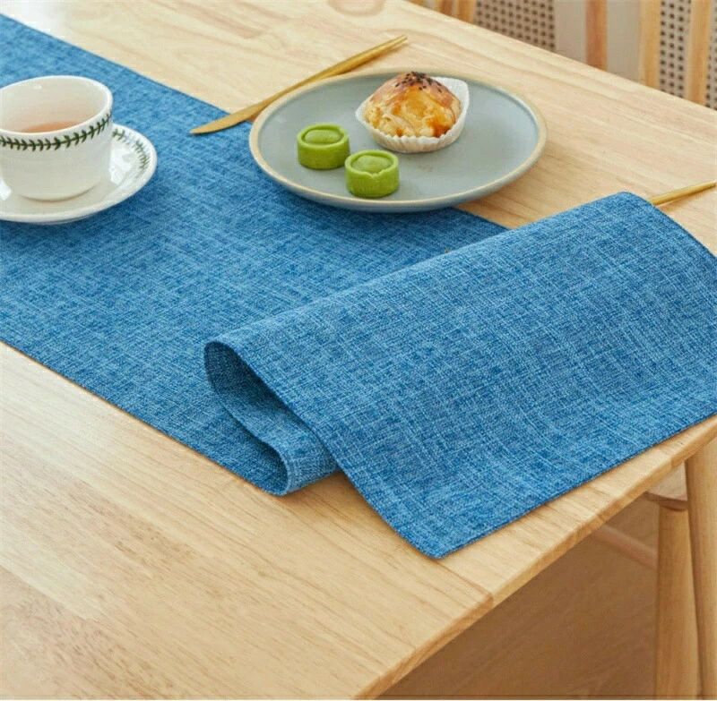 無地 ダイニング テーブルコーディネート シンプル テーブルセンター 長い和 布 お...