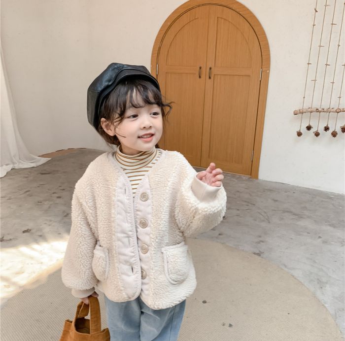 アウター パーカー キッズ 子供服 ボアジャケット フリースジャケット 防寒 子ども...
