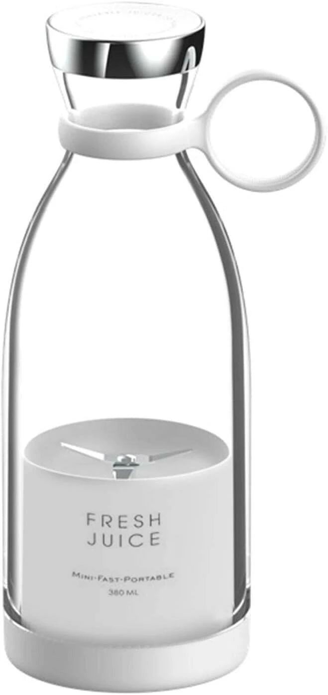 ミキサー ジューサー 磁気吸引充電 充電式小型ミキサー 4枚刃 ボトル型ジューサー 電気ジューサー 安全保護 操作簡単 洗いやすい 野菜&