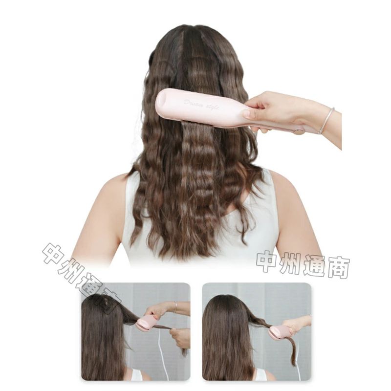 パルコショップのヘアアイロン ウェーブアイロン ヘアケア 25mm 初心者向け コテ やけど防止 セラミック 簡単 おすすめ セラミック 簡単 ワッフルアイロン ふわふわ スタイリング ヘア 初心者 軽量 旅行 コンパクト 持ち運び｜アングル3