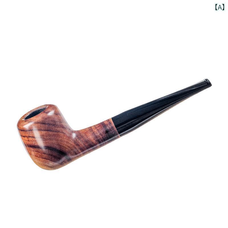煙草パイプ 金糸木 無垢材 手作り ストレート型 木製 分解可能 清掃簡単 携帯用 喫煙具 高級感 プレゼント ギフト