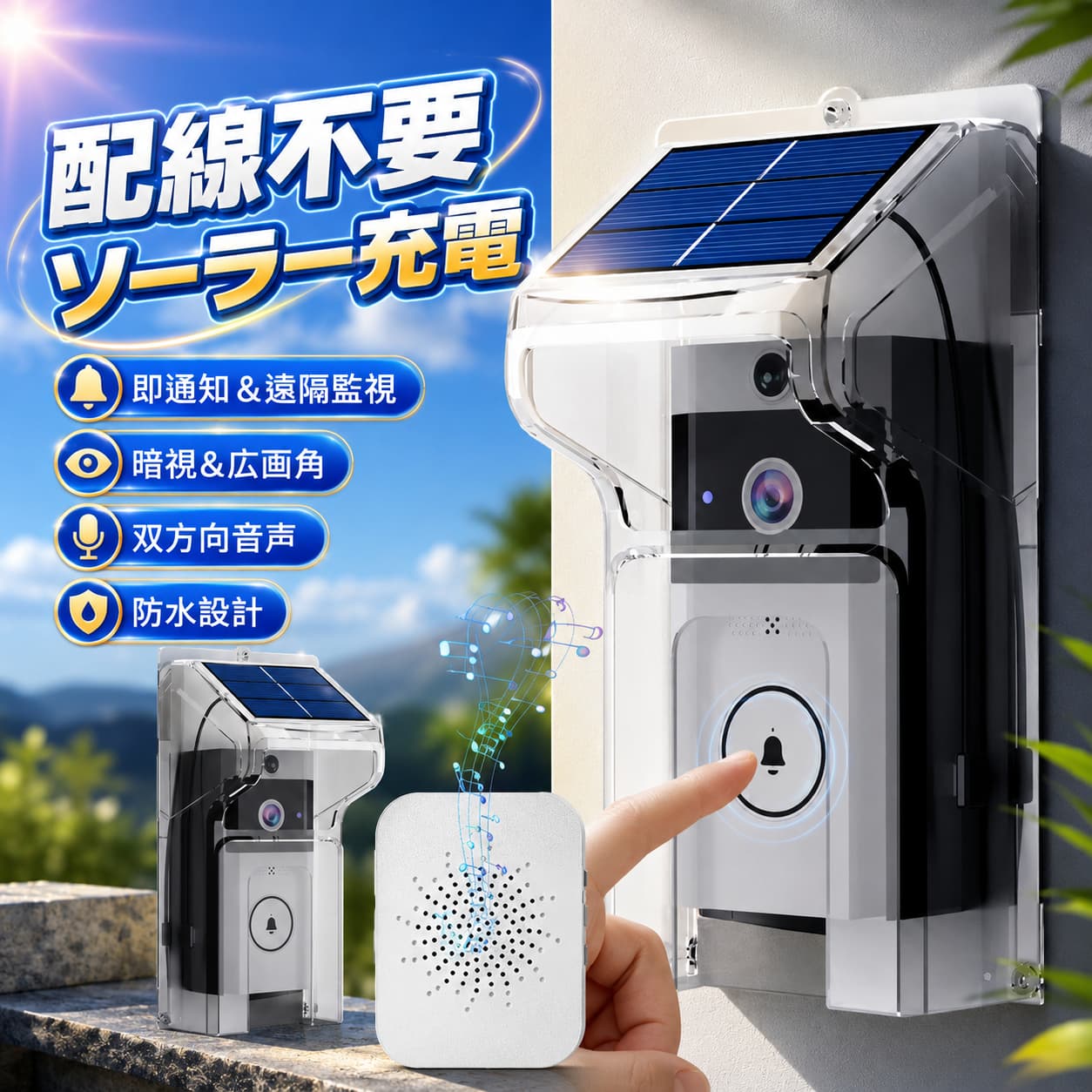 ★解像度・720×1280（100万画素）★画角・90°★ネットワーク・2.4G Wi-Fi対応(5G Wi-Fi対応不可)★対応OS・iOS 11.4 以上 / Android 5 以上★生産国・中国★注意事項★※撮影の為、画質等の関係上、色などが実際の商品と若干違ってしまうこともあるかもしれませんがご理解のほどご入札ください。予めご了承ください。※製造時期によりデザインや仕様に若干の変更がある場合がございます。予めご了承ください。★配送について※同じ注文で2点以上ご購入頂く場合には、分けて発送可能性がございます。※一時欠品の際は、ご注文頂いて4・7日の入荷となります。※万が一ご出荷が遅れる場合はメールでご連絡致します。※直接仕入先からの発送する場合があります。※パッケージや衣装箱が予告無く変更になる場合がございます。※メーカー完売の際はご容赦ください。 不良品についての説明基づいて掲載しています