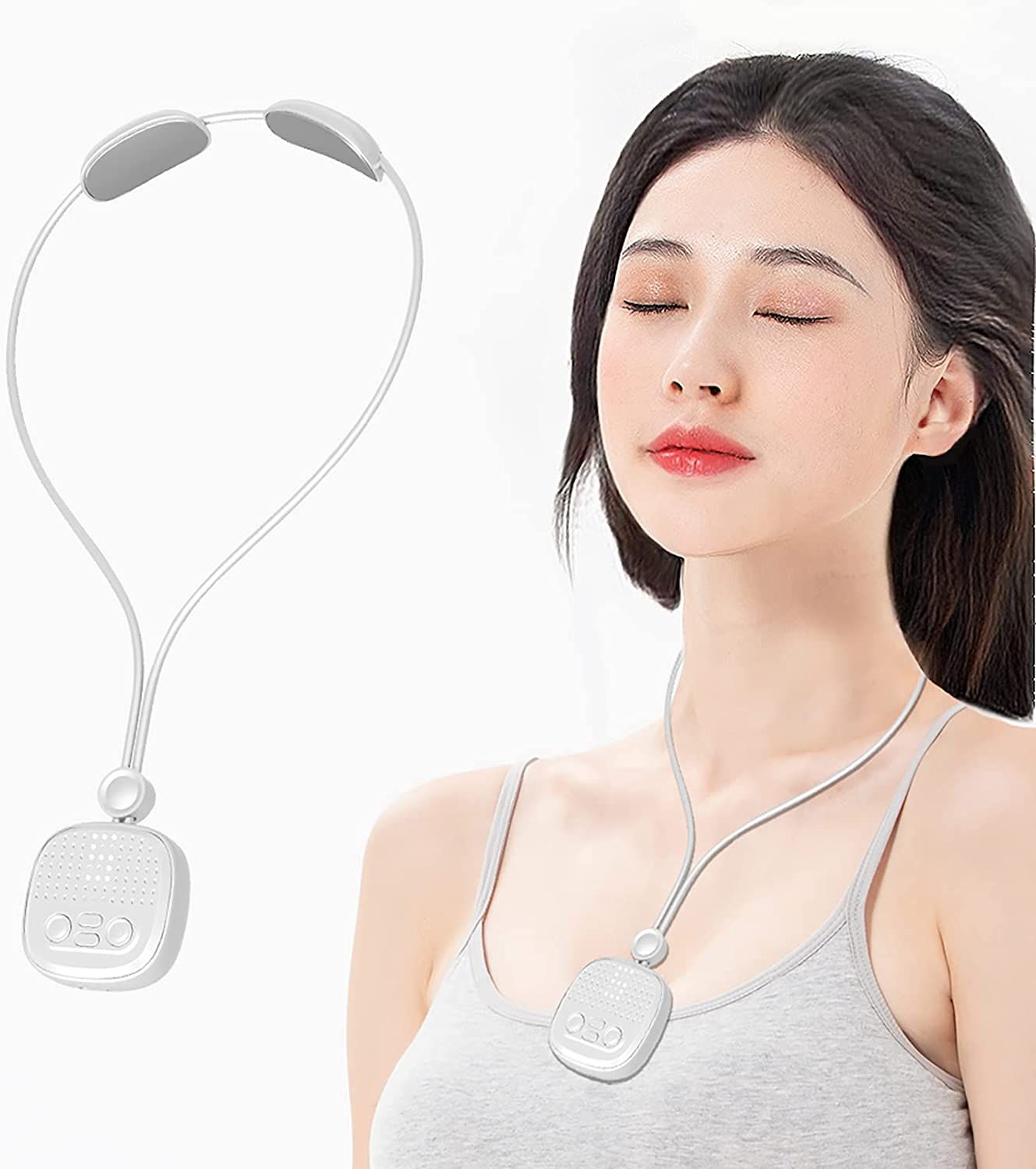 【心地良い素材デザイン】美しく科学的、首のカーブにフィット。電源を入れると、カラフルLED指示ランプで操作がより簡単に、わかりやすく、おしゃれなギフトボックスに包まれ、父の日、母の日、敬老の日や誕生日など。 【ネックレス型デザイン】超軽量でわずか55g、ネックレス型のデザインでいつでも使え、自然な感じにもなります。 【USB充電式】便利なType-C USB充電式、最大50時間使用可能また、過熱防止装置を内蔵、15分自動電源OFF機能付きでよりあんしん！ 【 9段階強さレベル＆3段階温度】EMS強さは9段階、お好きなレベルを調節できる。3段階の強い温度調節が可能、体に合わせてお好みで調節できる。 【セット内容】本体*1、充電ケーブル*1。