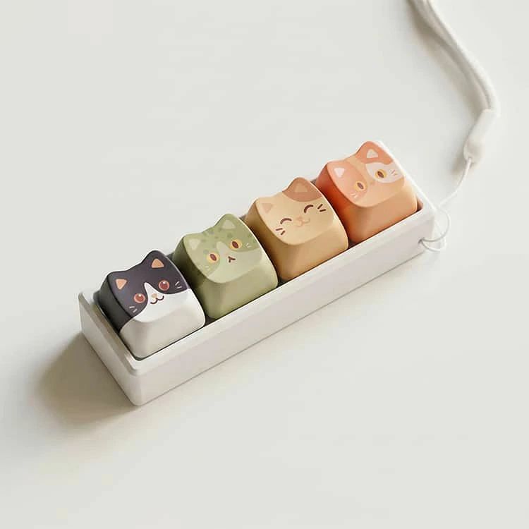 キーボード ミニキーボード バッグチャーム ネコ 猫 キーボード 9キー かわいい 減圧 指遊び キーホルダー 無限 ボタン 暇つぶし 握る スクイーズ 大人 子供 プッシュトイ ねこちゃん ランドセル チャーム バッグ おもちゃ ストレス発散 ストレス解消 グッズ palrun-10042011 パルコショップ サンプル画像2