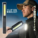 ペン型 かくかく 照明 ライト スタイリッシュ ペンライト led 懐中電灯 小型 ハンディ 電池式 ミニ キャンプ アウトドア 防災 釣り 作業用 投光器 クリップ付き PENSQUAR 送料無料 PT
