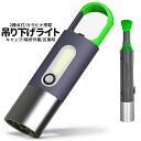 吊り下げ ミニライト スタイリッシュ 照明 カラビナ ライト led 懐中電灯 小型 ハンディライト 充電式 タイプC キャンプ アウトドア 防災 釣り 作業用 懐中電灯 投光器 ケーブル付き 携帯便利 SAGRAI 送料無料 PT