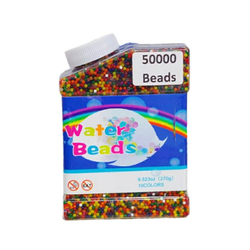 水ビーズぷよぷよボール水で膨らむ50000個入りクリスタルボールウォータービーズ再利用可能カラフルジェリーボール花瓶フィラー水遊びお祭りWOOBEE