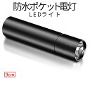 [全品ポイント10倍★マラソン開催中] ポケット LED ミニ ライト 9cm 懐中電灯 明るさ 調節 可能 防水 USB 充電 電灯 アウトドア キャンプ 夜釣り 災害 防災 明るい 持ち運び 簡単 車 万能 POKERAIKO 送料無料