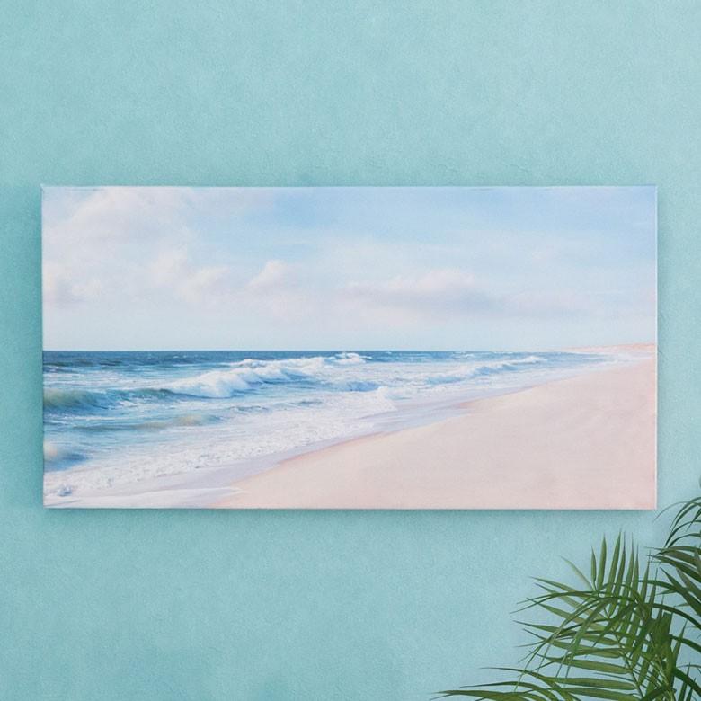 アートパネル 海 キャンパス アートフレーム 額 アートポスター 約60cm×30cm 西海岸 ハワイ グアム バリ セブ 壁掛け インテリア おしゃれ 66966