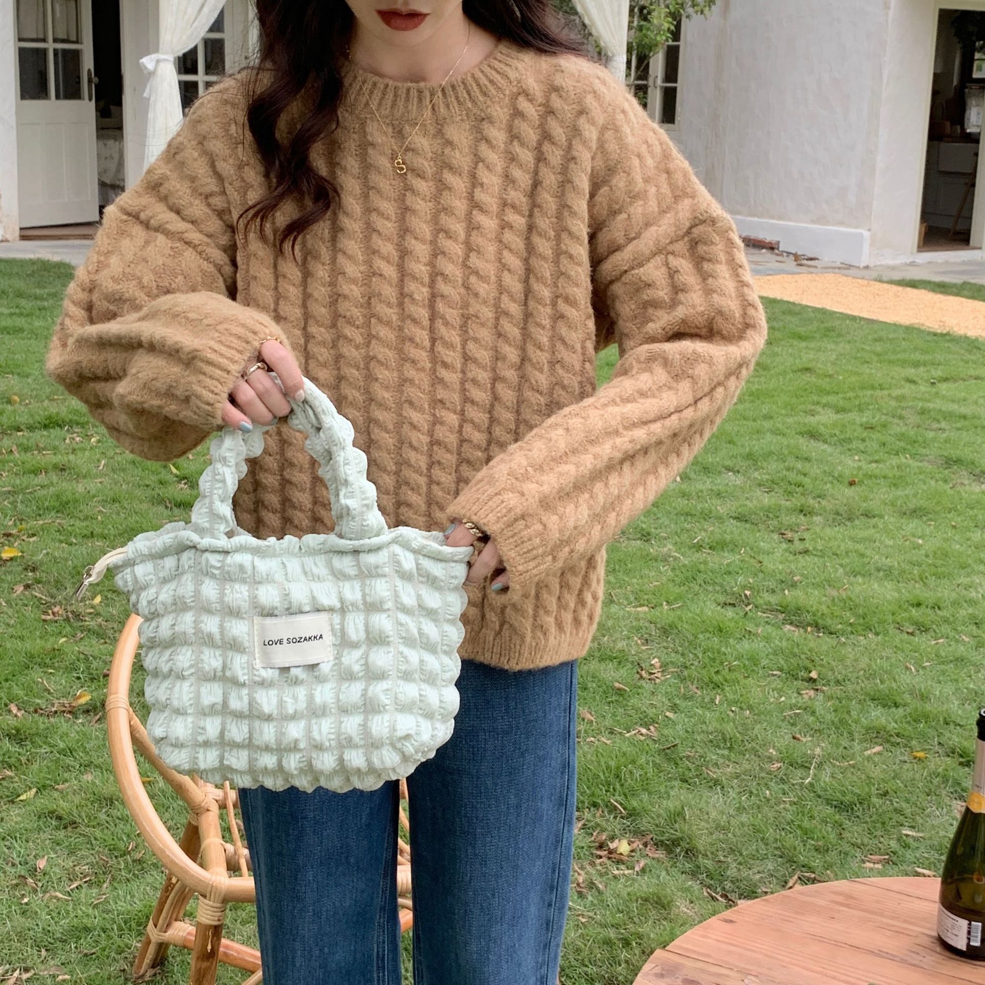 ミニトートバッグ レディース ポップコーン 軽量バッグ 純色 ライフスタイルバッグ 女性 軽量 大容量 ..