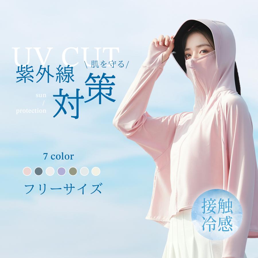 ラッシュガード レディース uvカット パーカー 長袖 パーカー 冷感＆UVカットパーカー ラッシュガード メンズ 日焼け止め 紫外線カット 光老化対策 吸水速乾