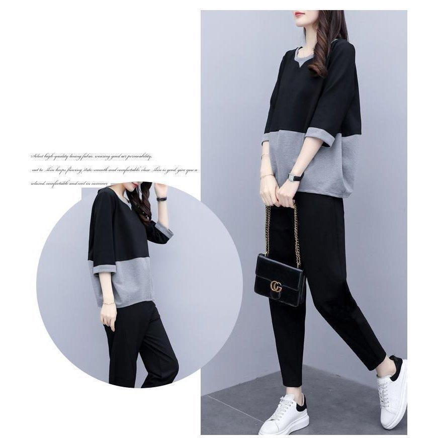 セットアップ レディース 春夏 半袖 5分袖シャツ カットソー スウェット スポーツウェア ルームウエア 九分丈パンツ パーカー 部屋着 ジャージ カジュアル