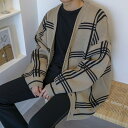 【スーパーSALE限定】カーディガン メンズ 春 秋服 冬 おしゃれ 紳士服 ショート 通勤 チャック柄 上品 テーラード トレンチコート ビジネス スプリング...
