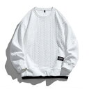トレーナー メンズ 秋服 秋物 トップス クルーネック ファッション 2024 秋 新作