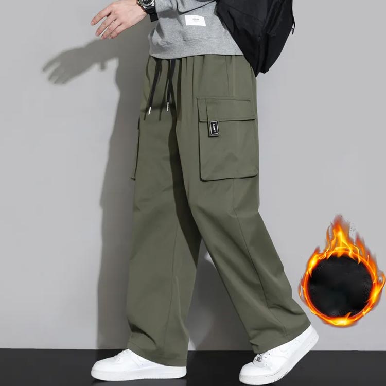 トレッキングパンツ メンズ 裏起毛 パンツ メンズ 冬 カーゴパンツ 防寒 パンツ チノパ