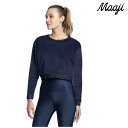 maaji ヨガウェア レディース ブランド マージ トップス 重ね着 長袖 スウェット トレーナー 体型カバー スポーツウェア ジムウェア トレーニング