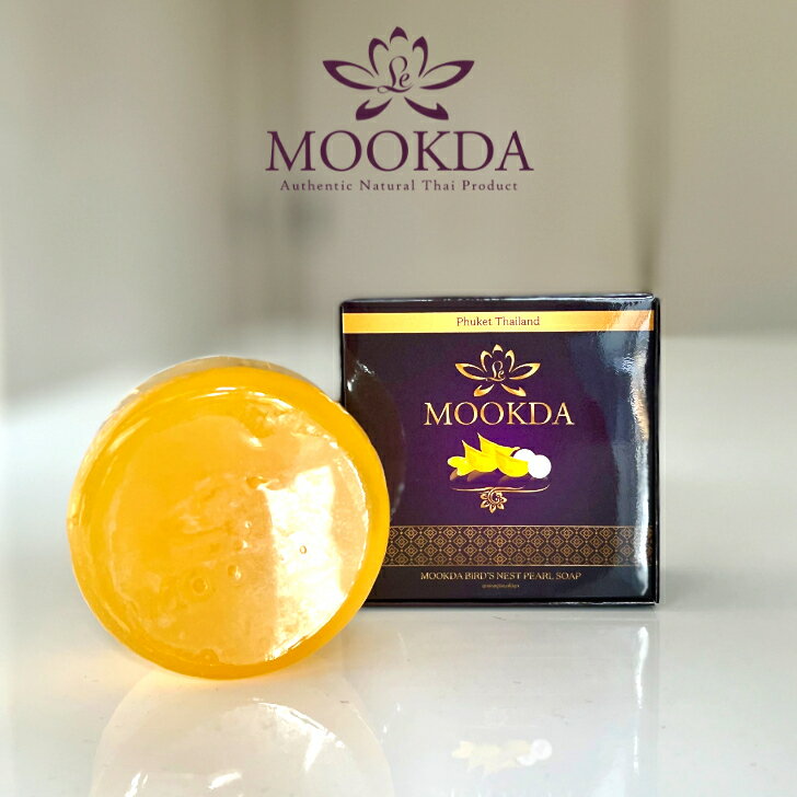 洗顔石鹸 石けん 固形 毛穴 タイコスメ ツバメの巣 タイ せっけん オーガニック 顔 全身 乾燥肌 敏感肌 ニキビ 化粧品 ツバメの巣&真珠の石けん MOOKDA ムックダ ムックダー