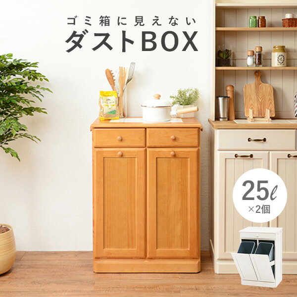 【楽天市場】キッチン2分別ダストボックス（15L×2個）【完成品 