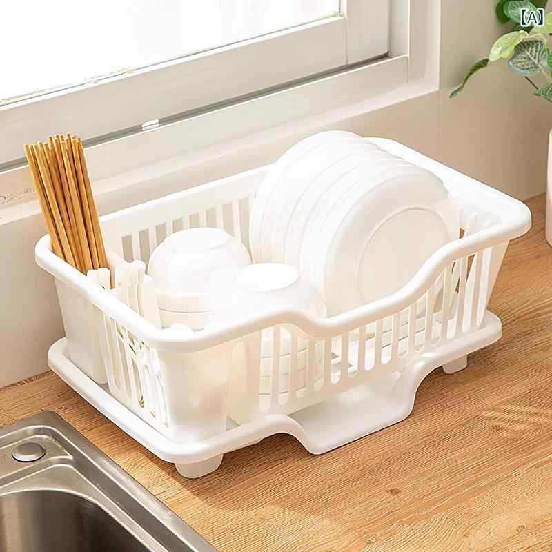 Rakuten - 水切りラック キッチン収納 食器水切りかご シンク周り キッチン整理 台所用品 シンプルベーシックスタンダードナチュラルカジュアルキッチン雑貨食器置き場便利グッズ省スペース