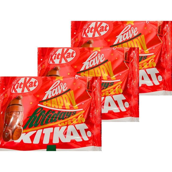 即日発送【3個セット・6個入り・送料無料】ネスレ Kitkat キットカット ホリデイサンタ 6個入り