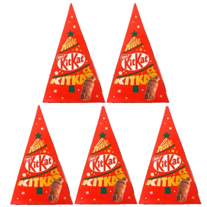 5個セット【ツリーボックス 8個入り・送料無料】ネスレ Kitkat キットカット ホリデイサンタ ツリーボックス 8個入り※アソートの為種類は選べません